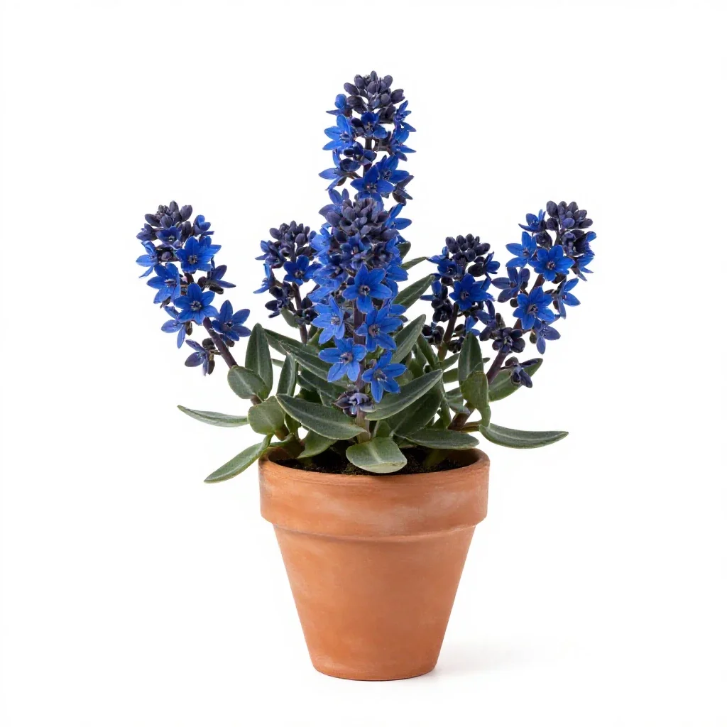Blue succory isolated on a white background