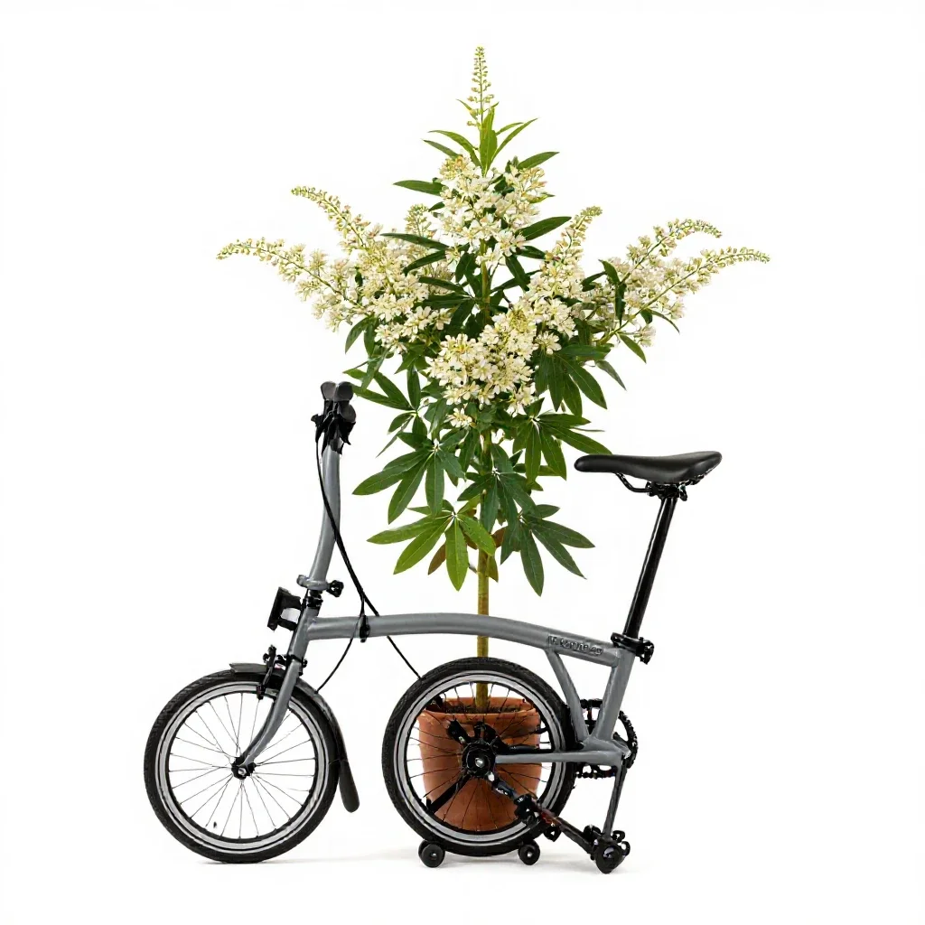Brompton stock isolated on a white background