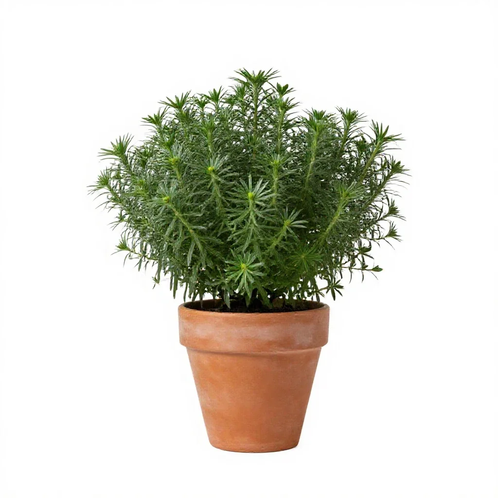 Bushy aster isolated on a white background