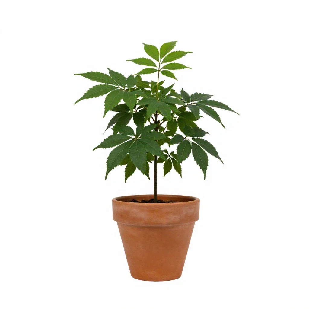 Butterfly plant isolated on a white background