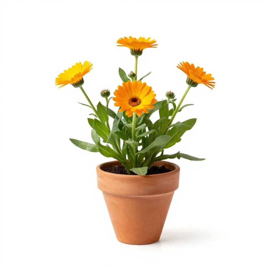 Calendula isolated on a white background
