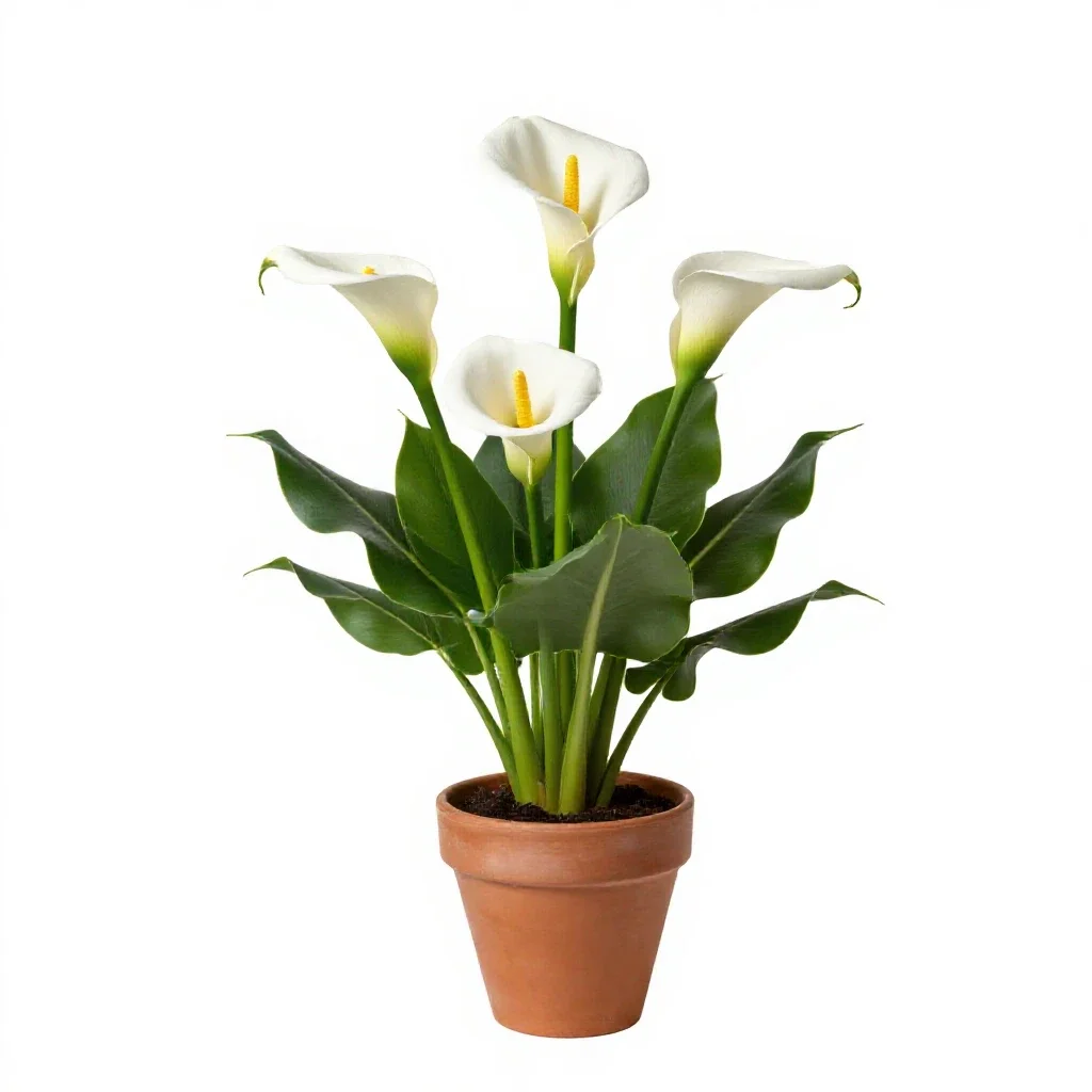 Calla lily isolated on a white background