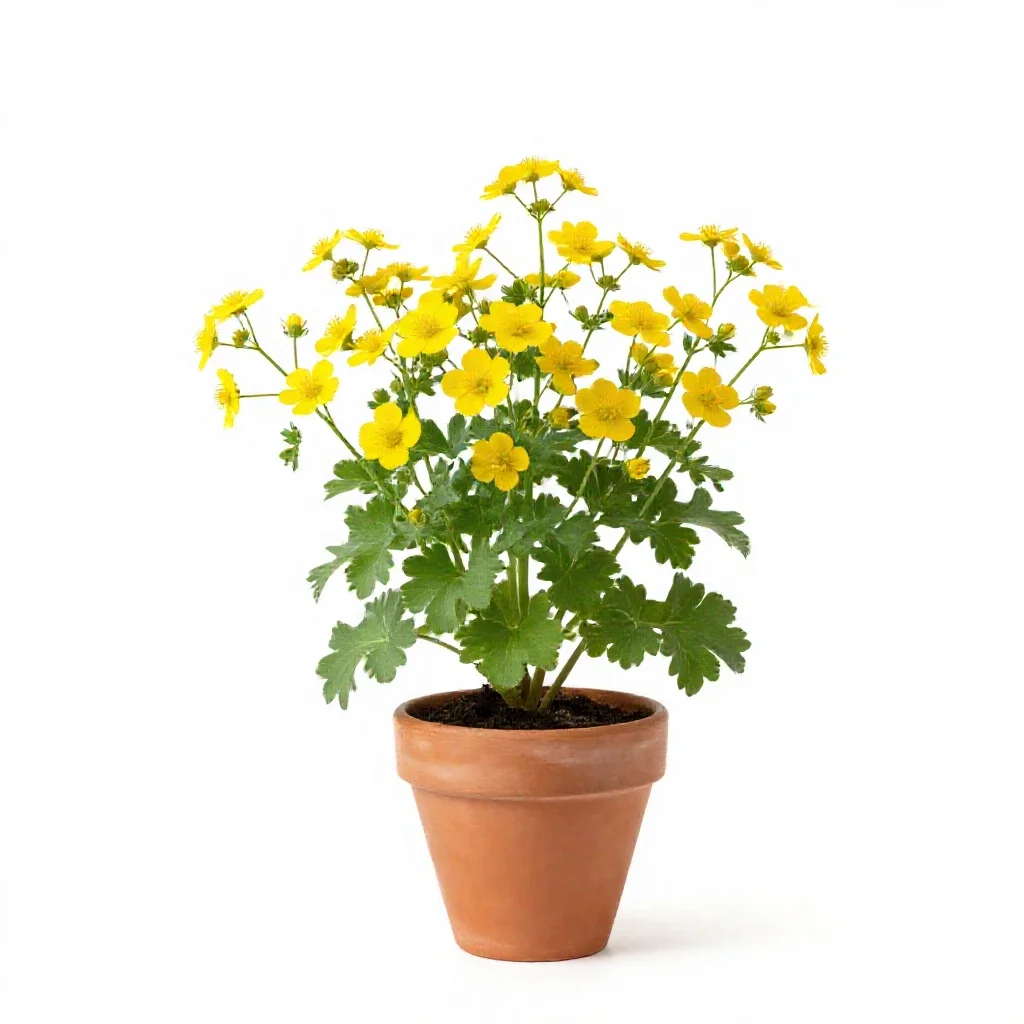 Celandine isolated on a white background