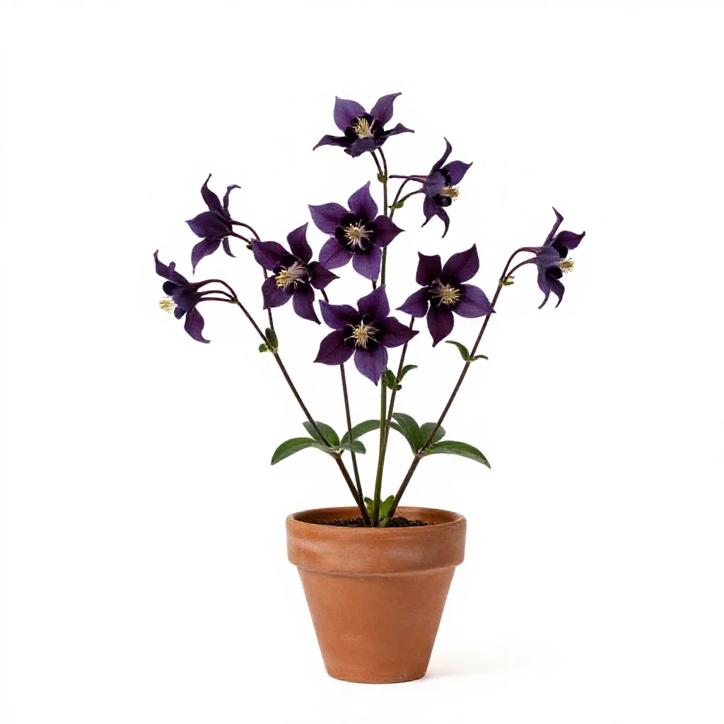 Columbine isolated on a white background
