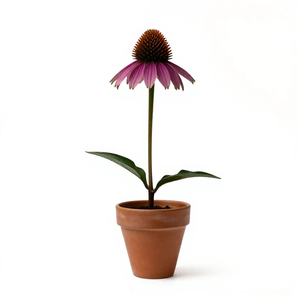 Coneflower isolated on a white background