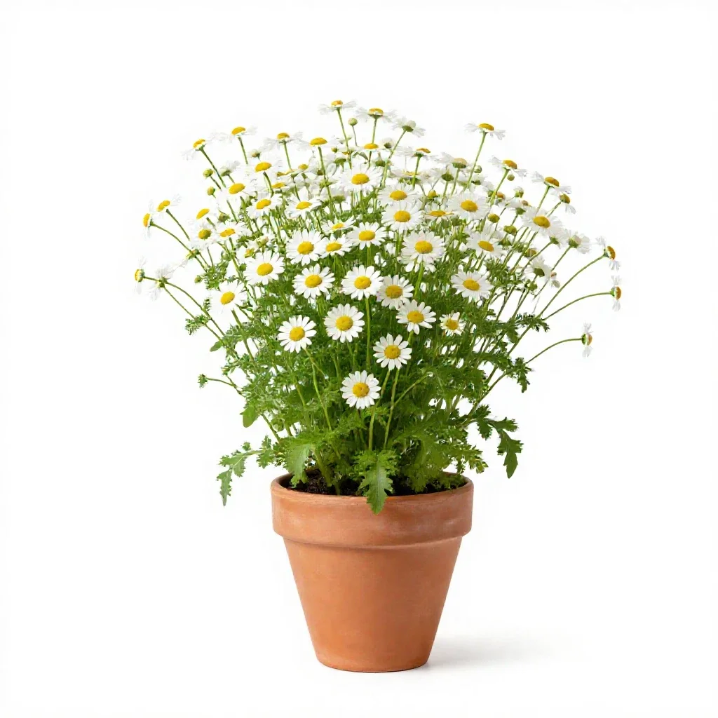 Corn chamomile isolated on a white background