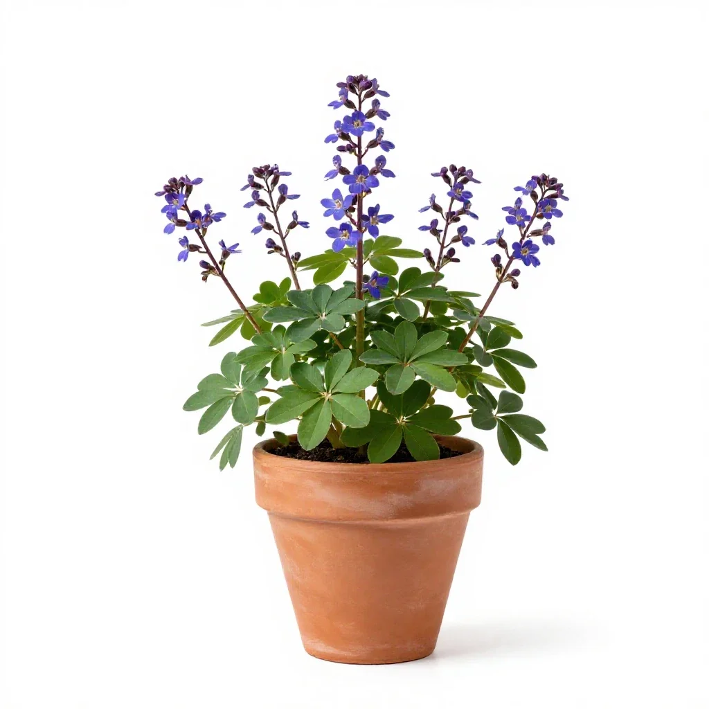 Corydalis isolated on a white background