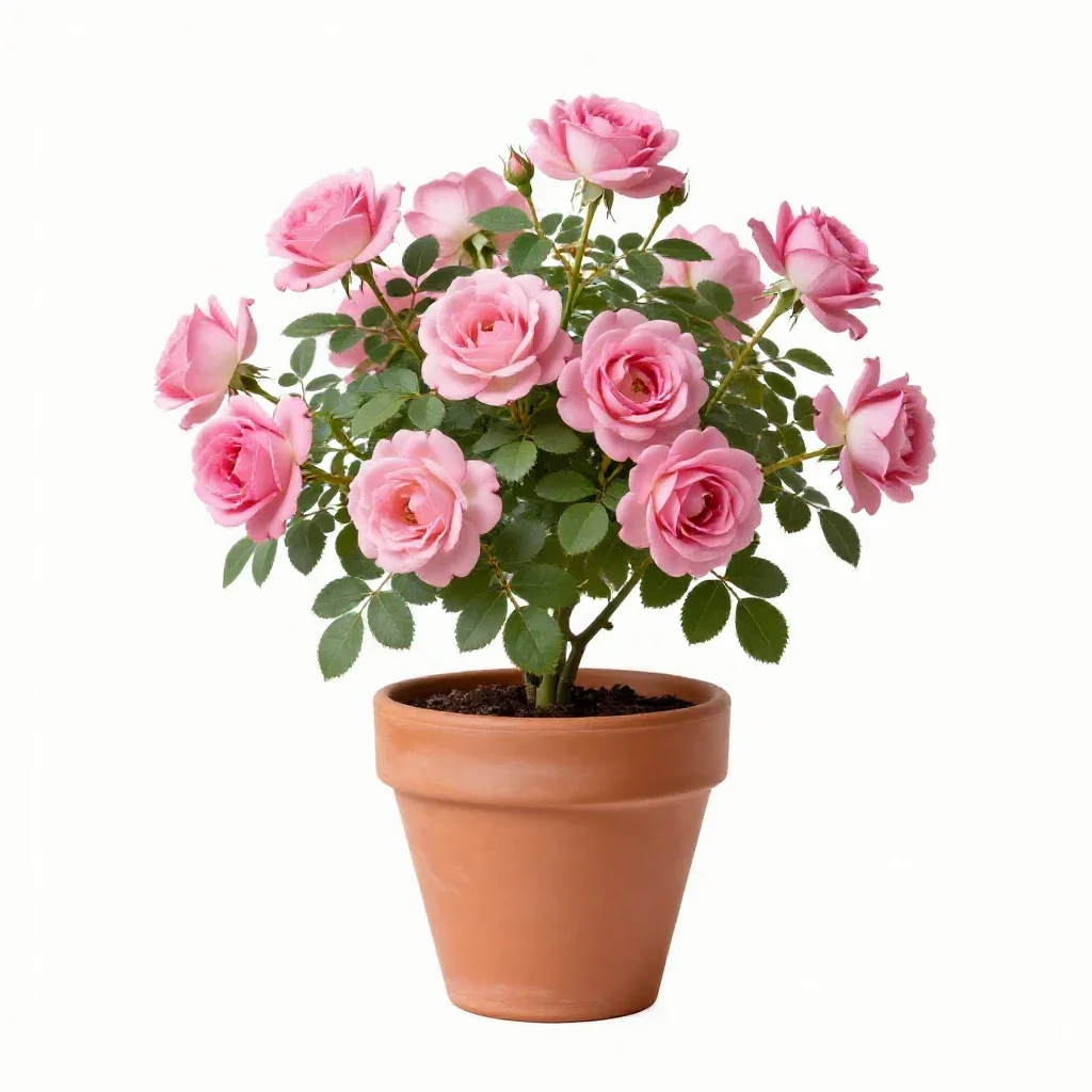 Cottage pink isolated on a white background