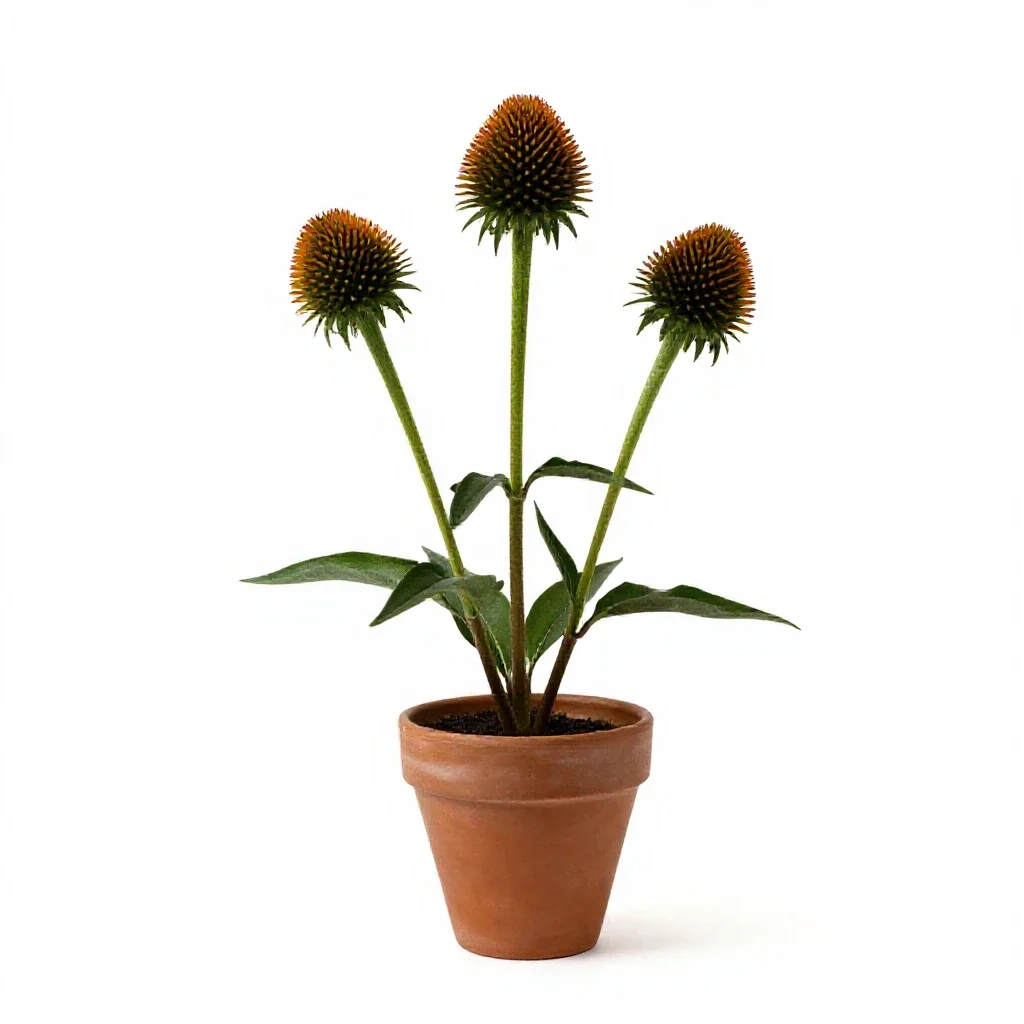 Cutleaved coneflower isolated on a white background