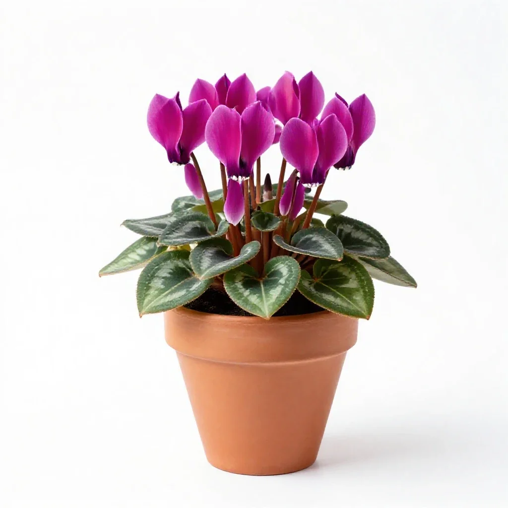 Cyclamen isolated on a white background