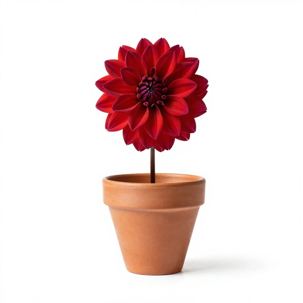 Dahlia isolated on a white background