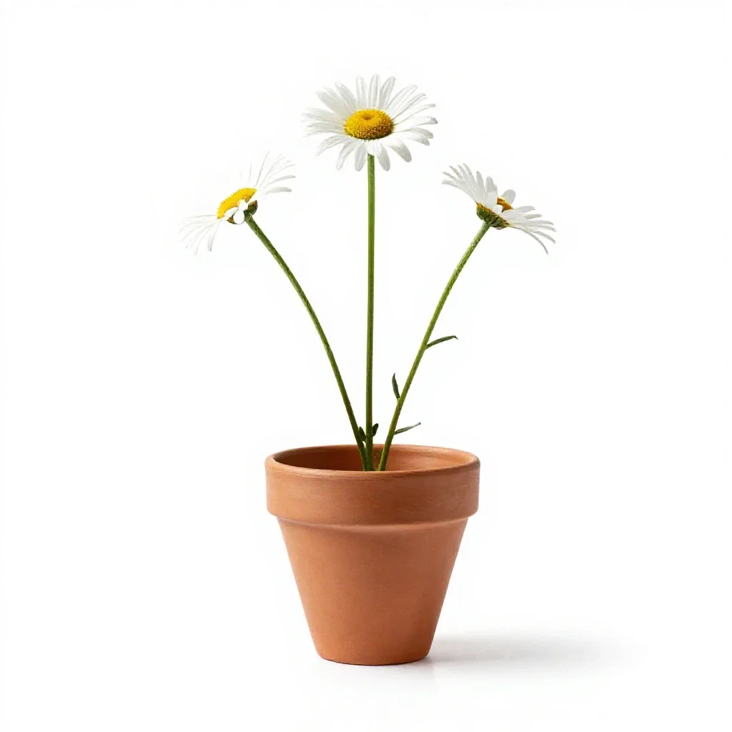 Daisy isolated on a white background