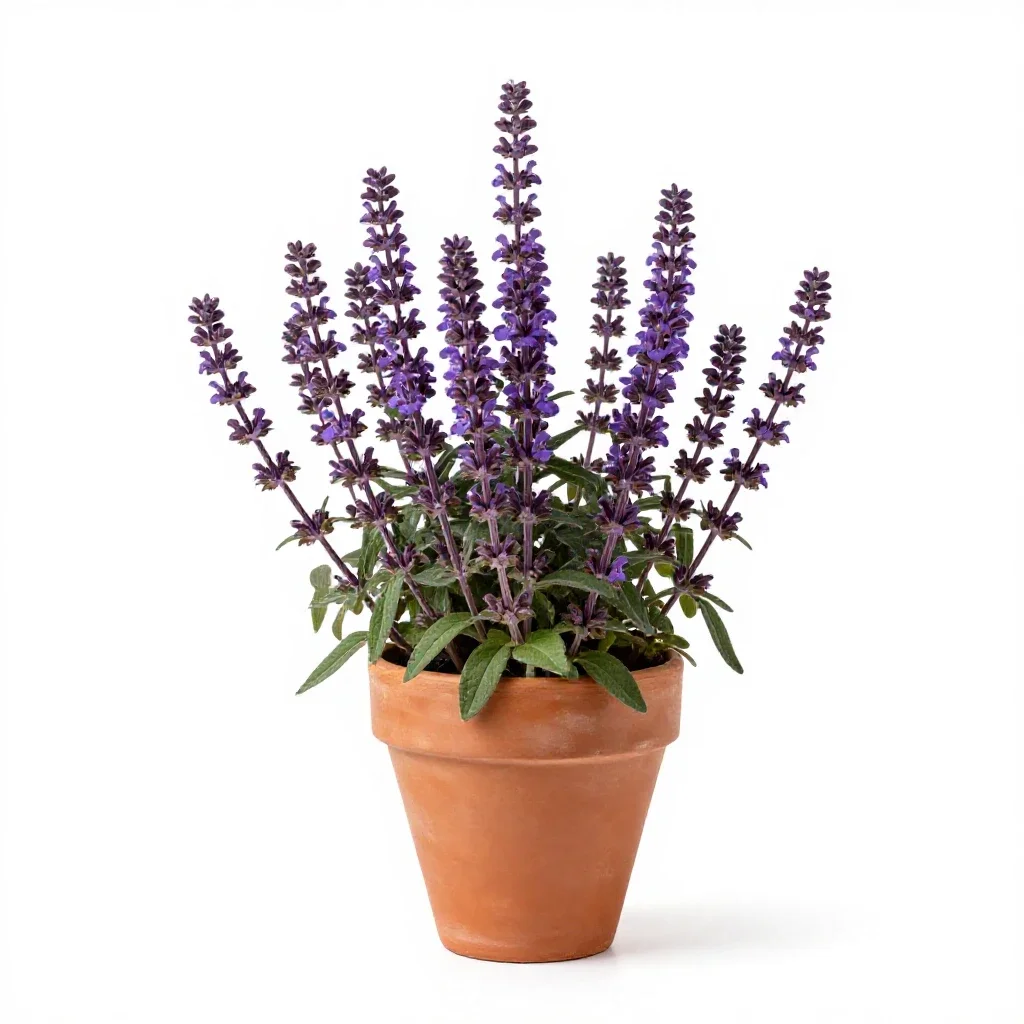 Damask violet isolated on a white background