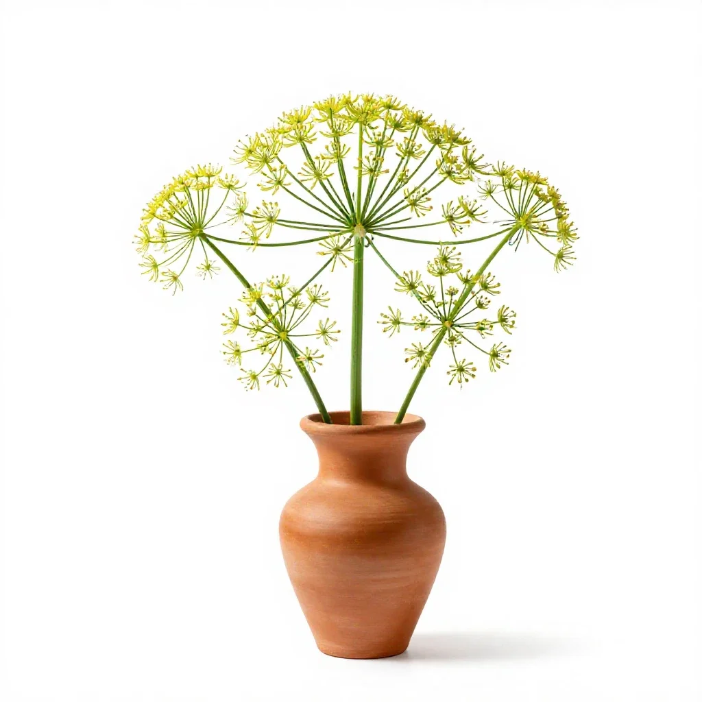 Fennel flower isolated on a white background