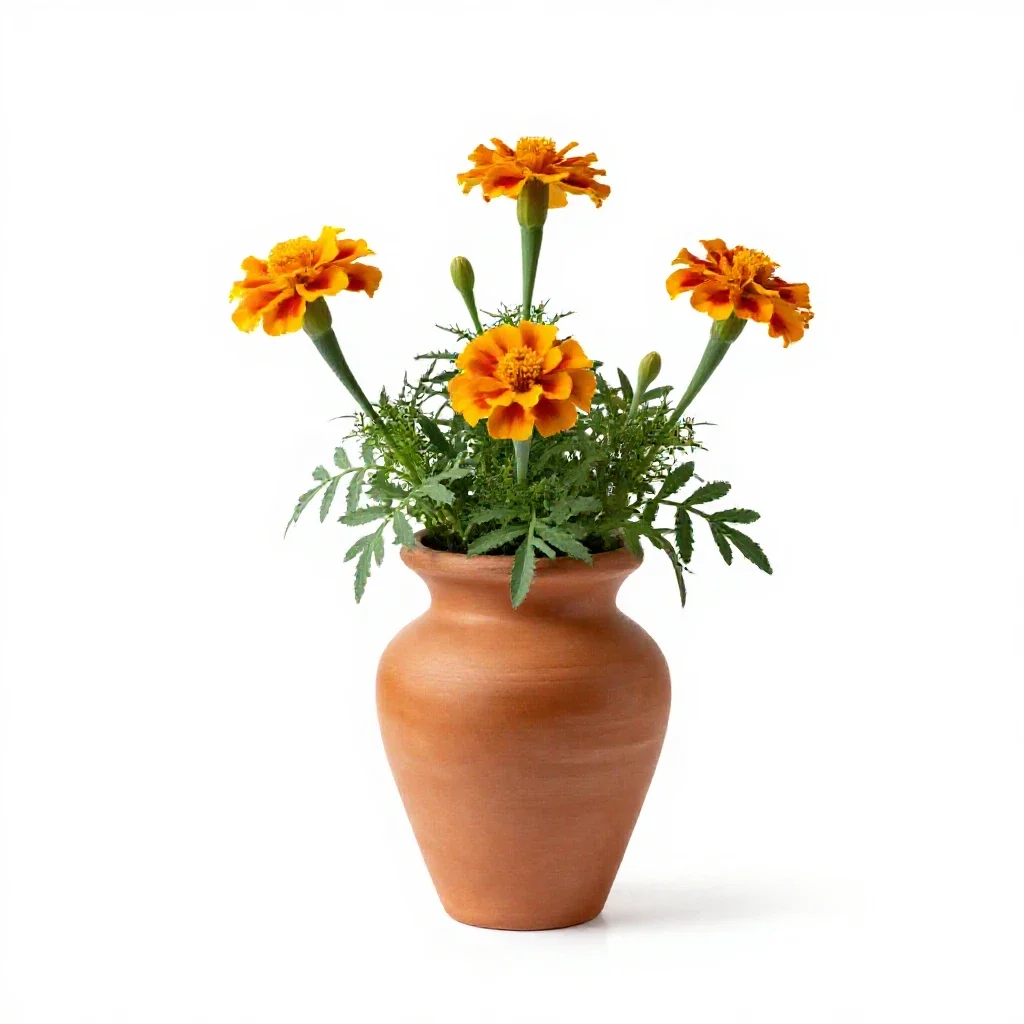 Fig marigold isolated on a white background