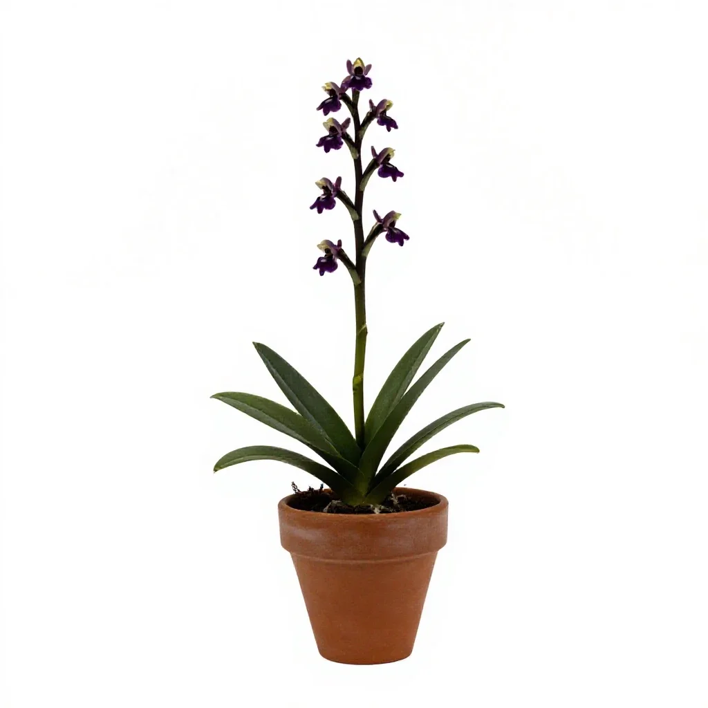 Fly orchid isolated on a white background