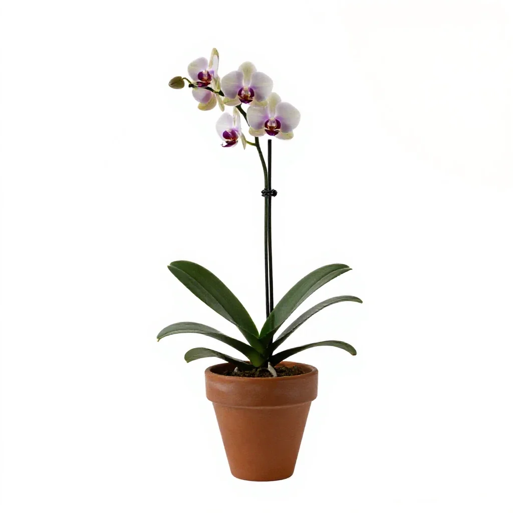 Fragrant orchid isolated on a white background