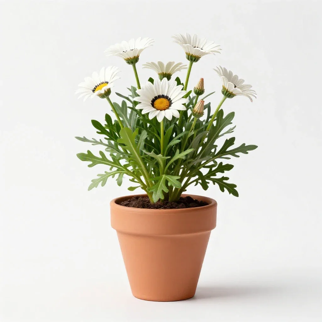 Gazania isolated on a white background