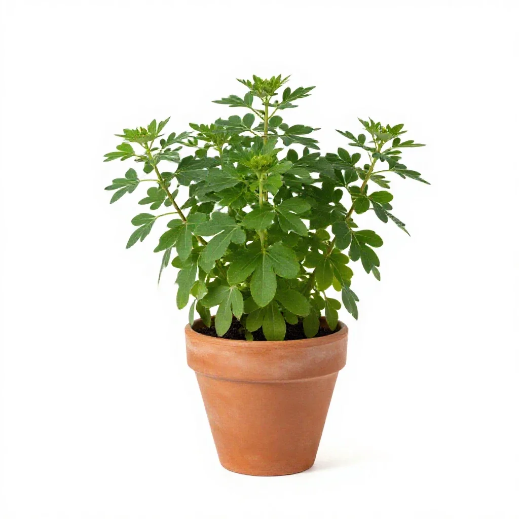 Heart-leaved aster isolated on a white background
