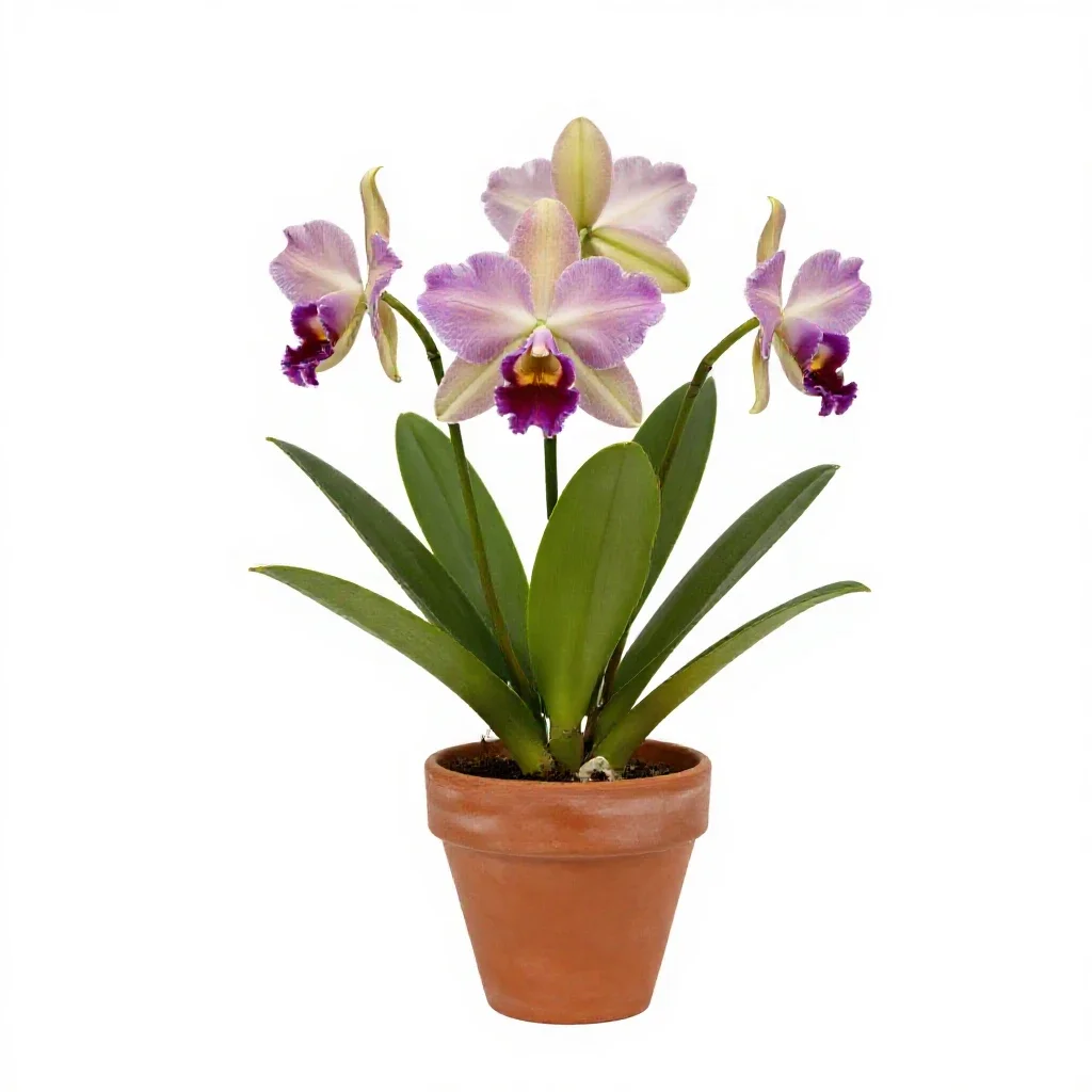 Laelia isolated on a white background
