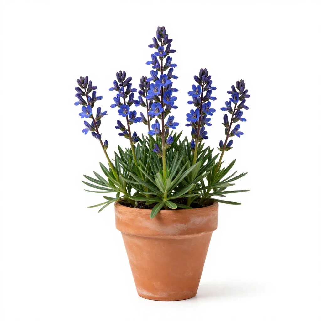 Marsh gentian isolated on a white background