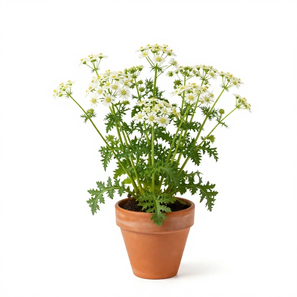 Mayweed isolated on a white background