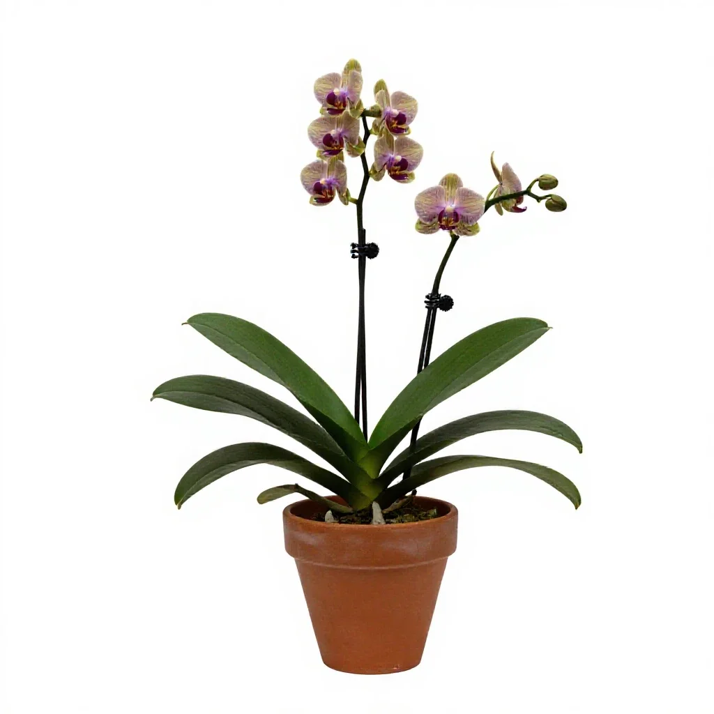 Phaius isolated on a white background