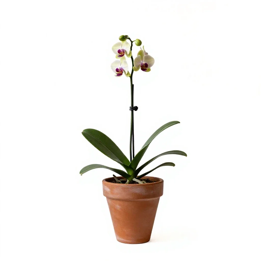 Prairie orchid isolated on a white background