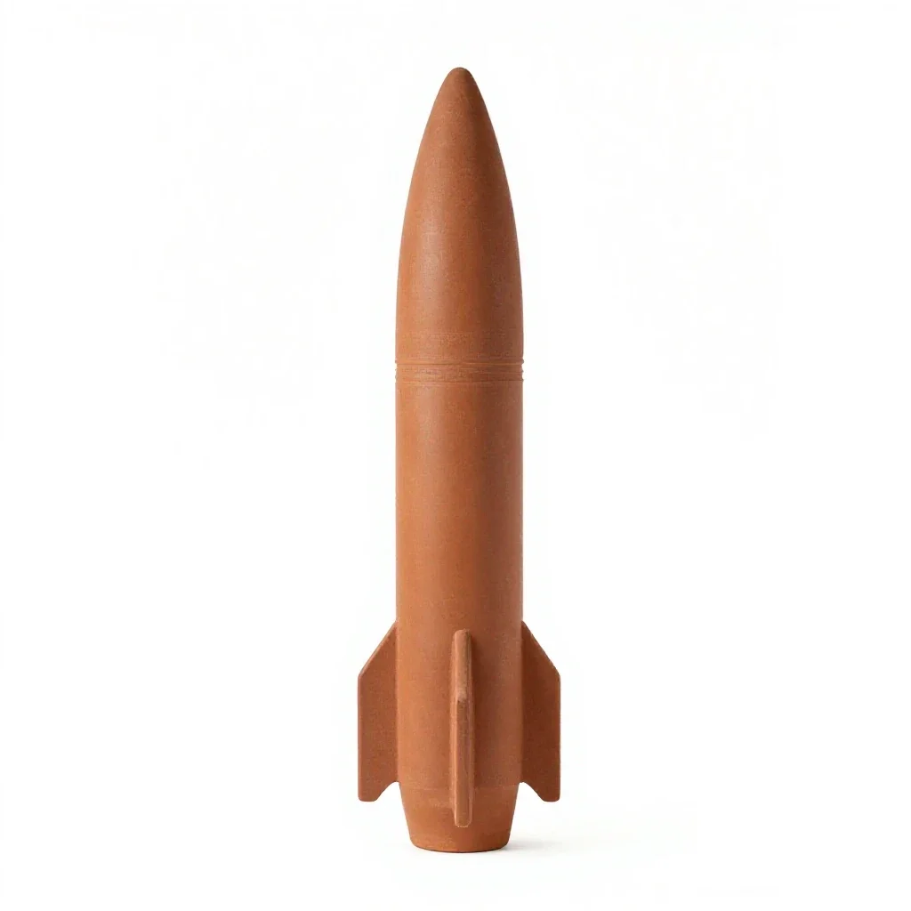 Prairie rocket isolated on a white background