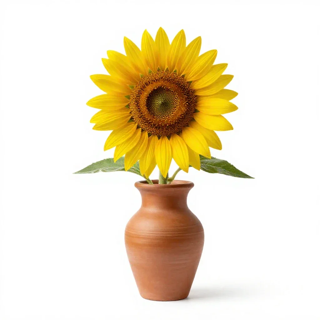 Prairie sunflower isolated on a white background