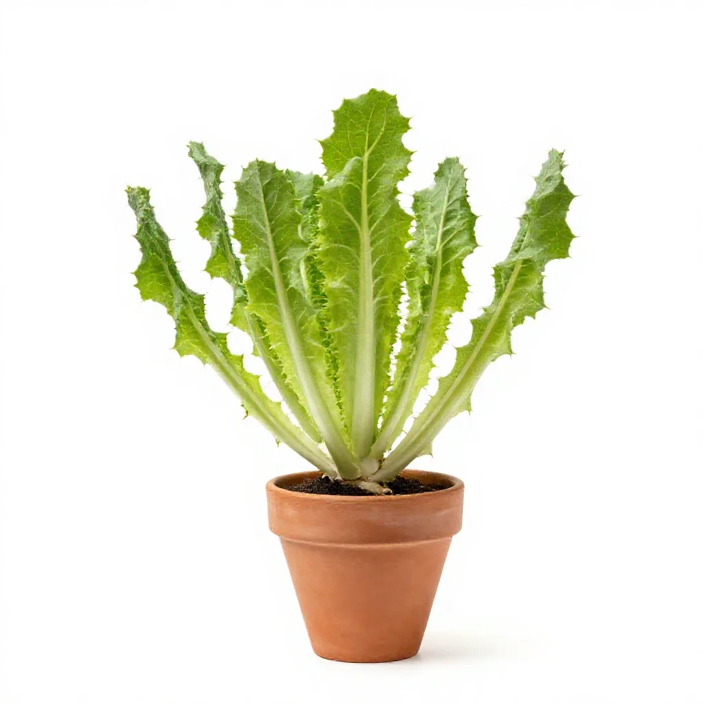 Prickly lettuce isolated on a white background