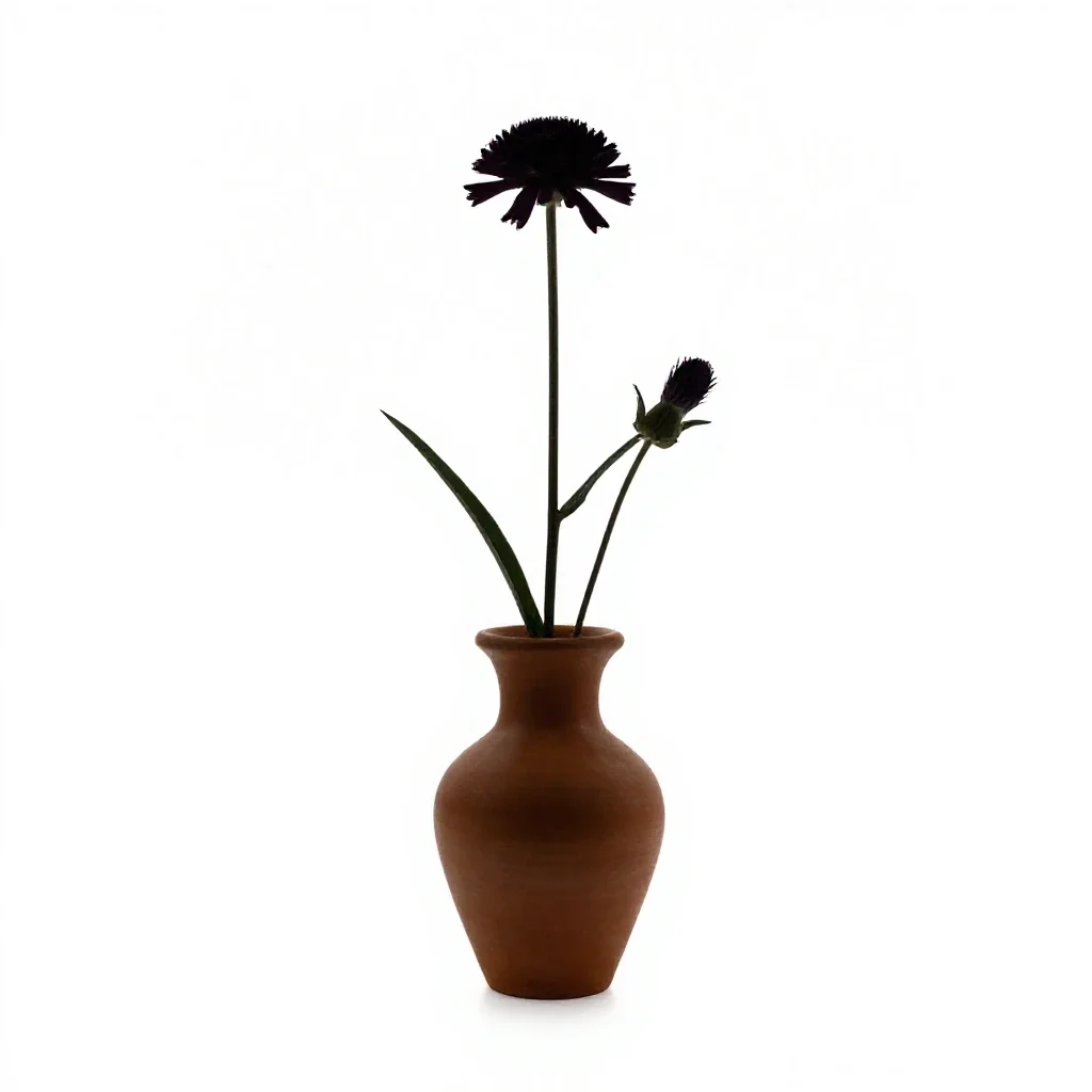 Ray flower isolated on a white background