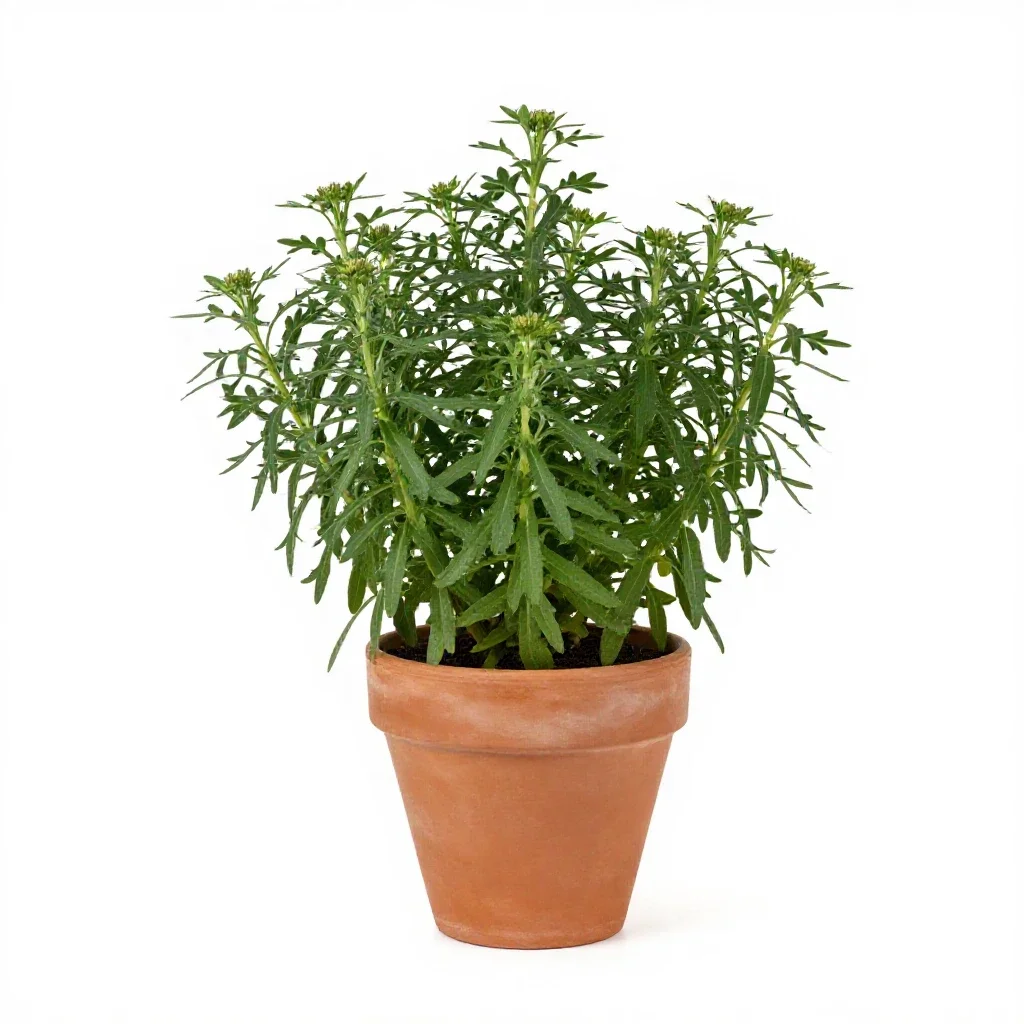 Rough-leaved aster isolated on a white background