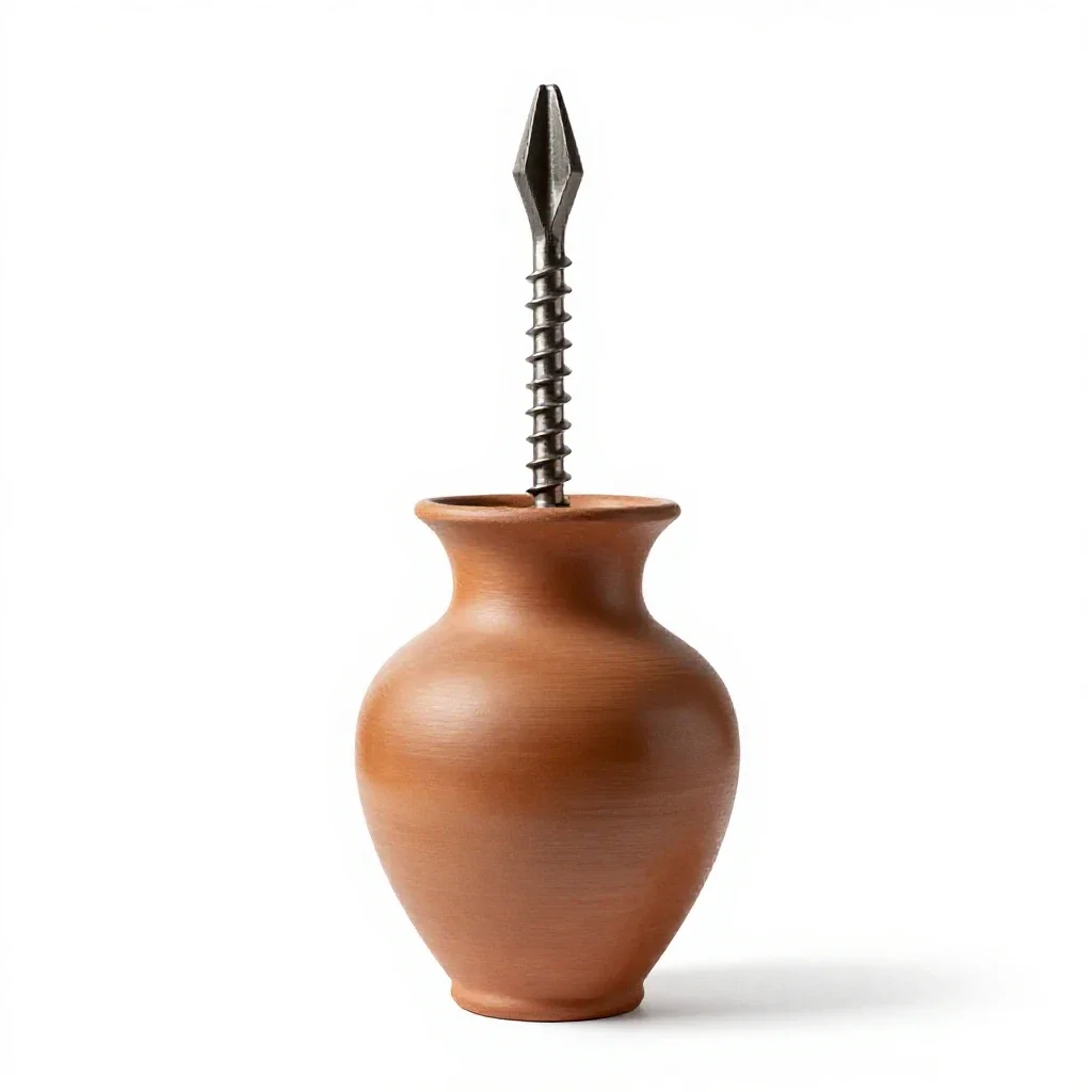 Screw augur isolated on a white background