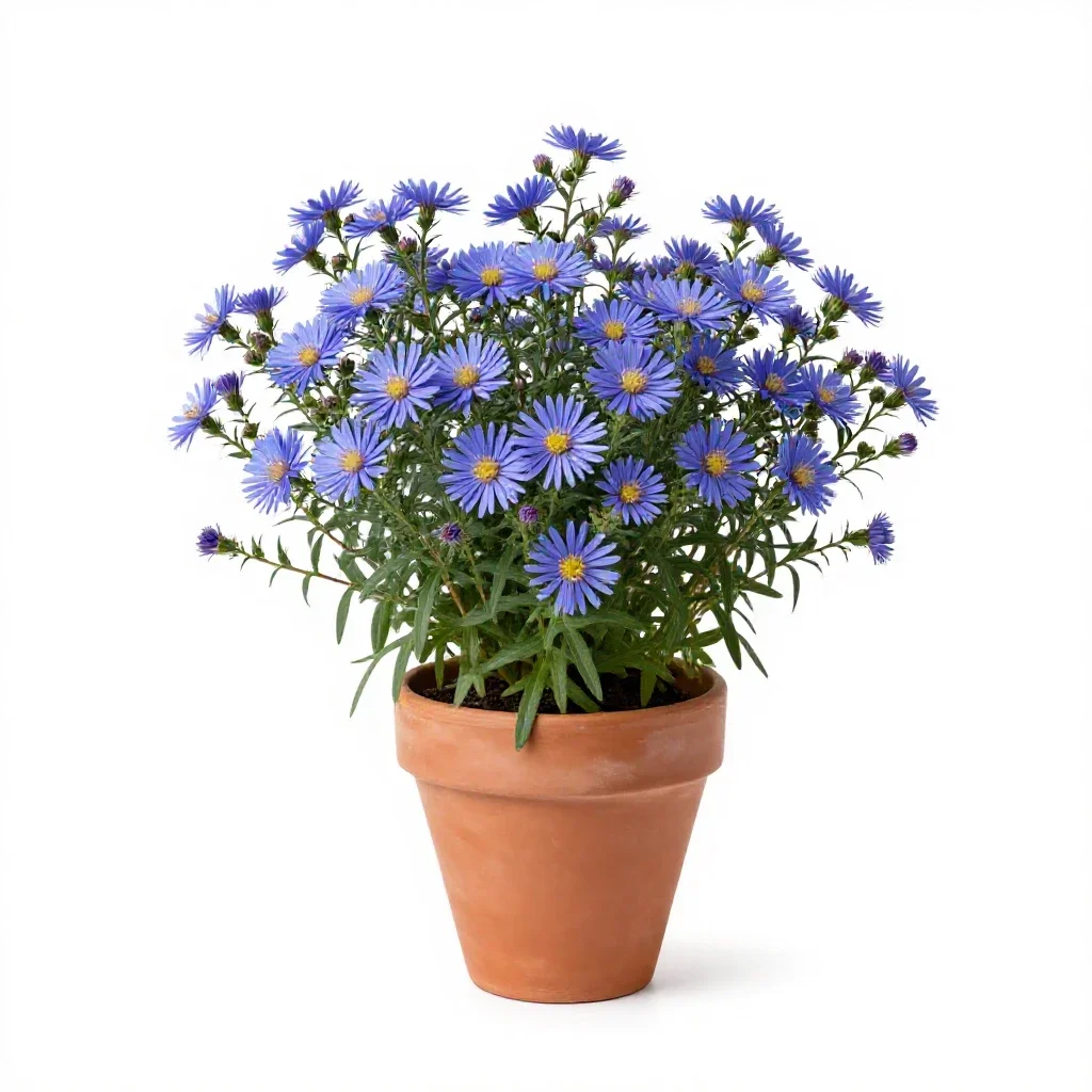 Sea aster isolated on a white background