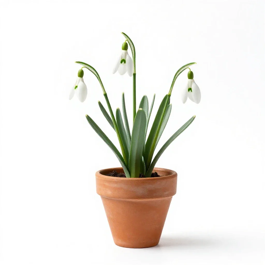 Snowdrop anemone isolated on a white background