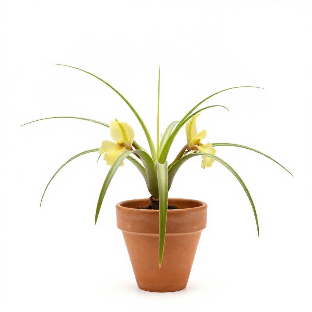 Spider orchid isolated on a white background
