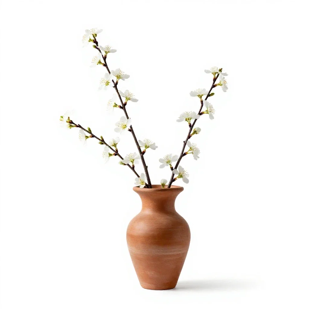 Spring beauty isolated on a white background