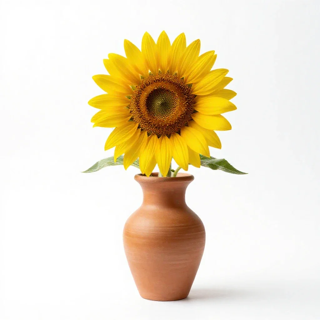 Sunflower isolated on a white background