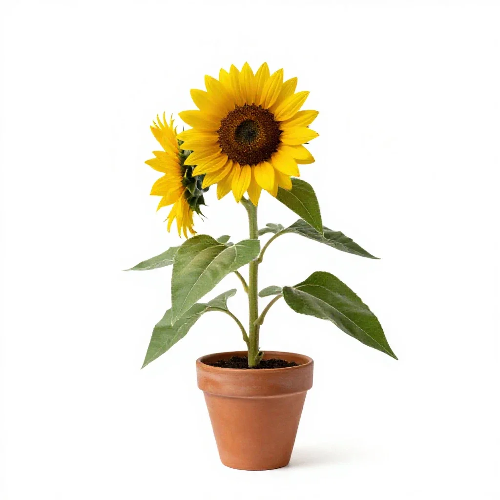 Swamp sunflower isolated on a white background