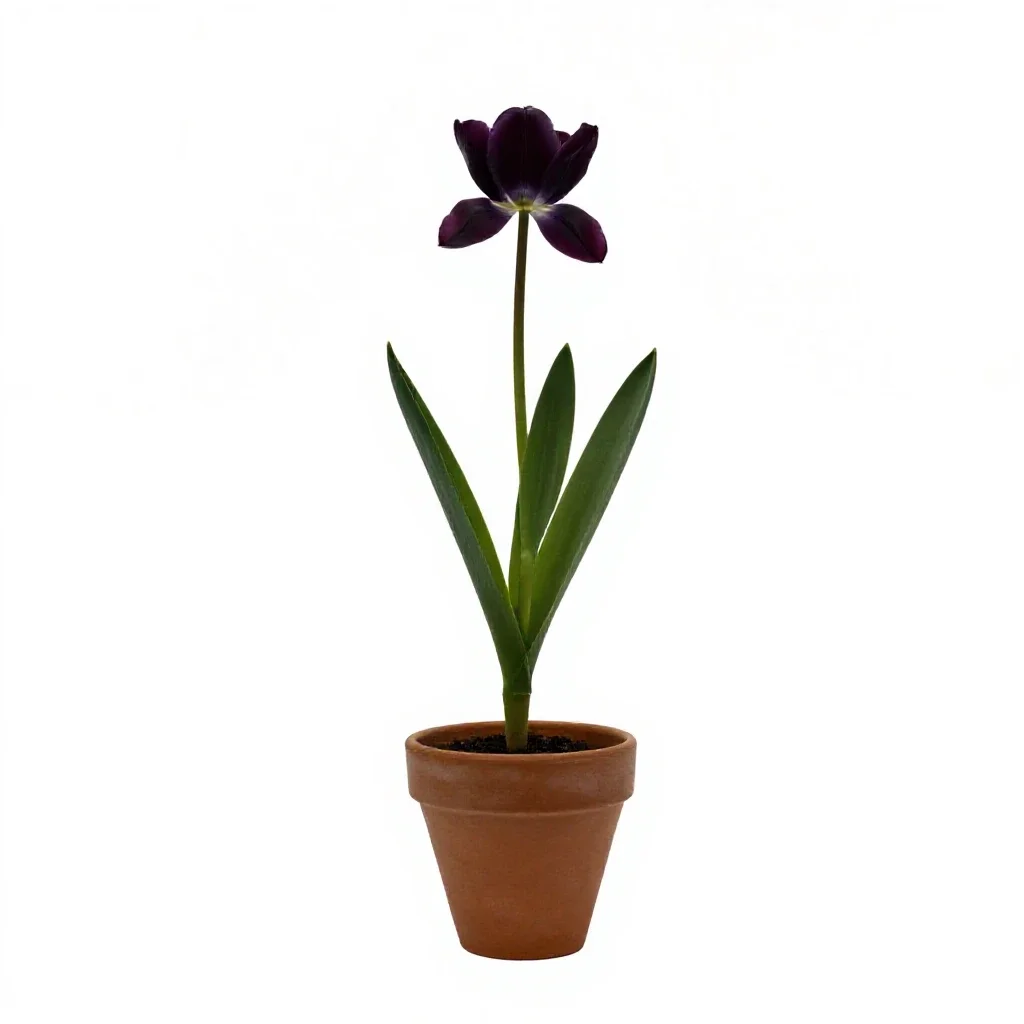 Tulip orchid isolated on a white background
