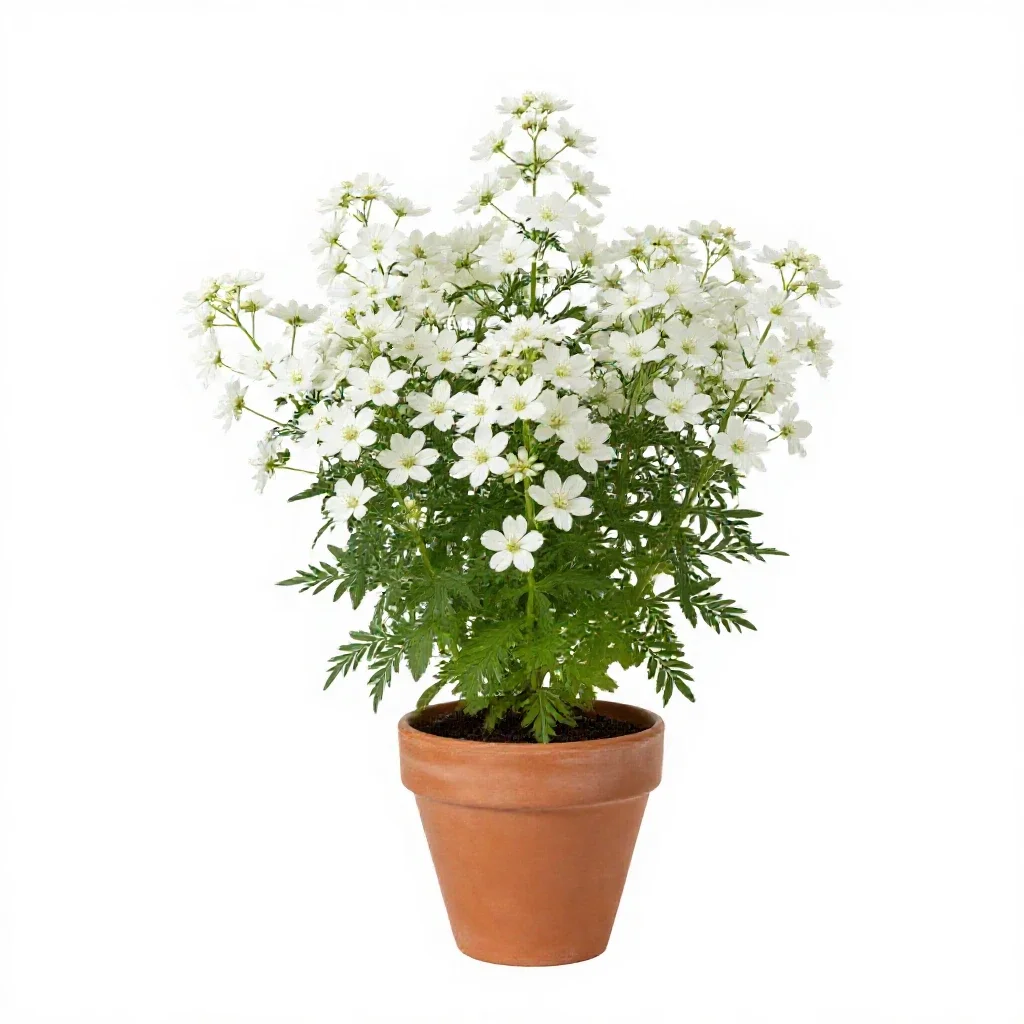 White wood aster isolated on a white background