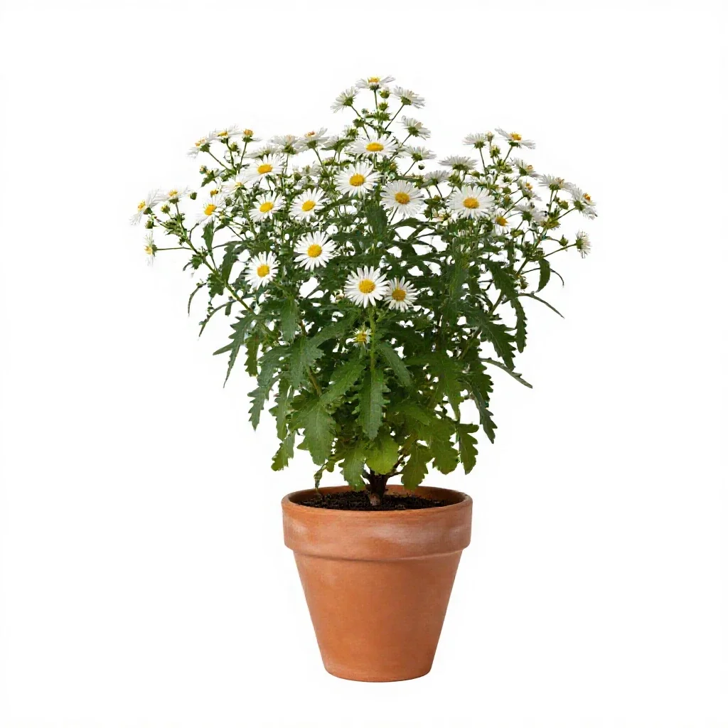 Wood aster isolated on a white background