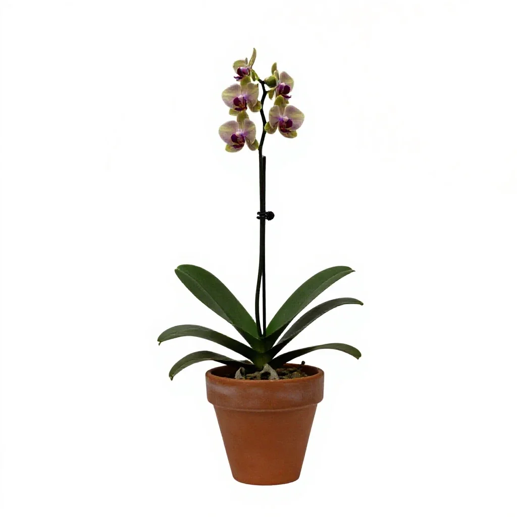 Aerides isolated on a white background