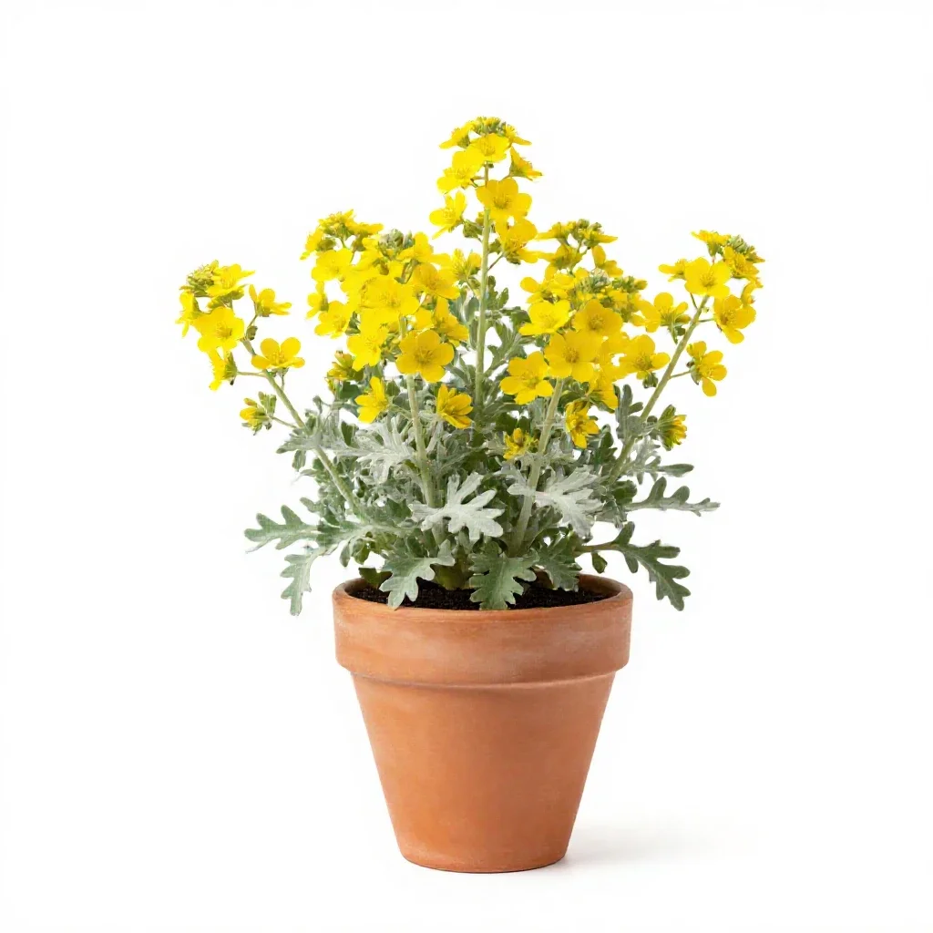 Ammobium isolated on a white background