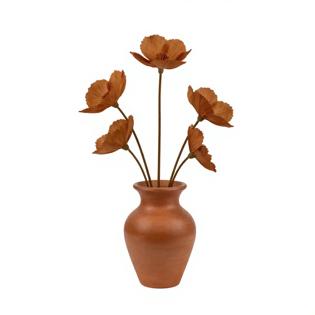 Apetalous flower isolated on a white background