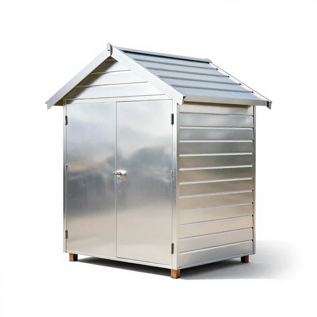 Beach hut isolated on a white background