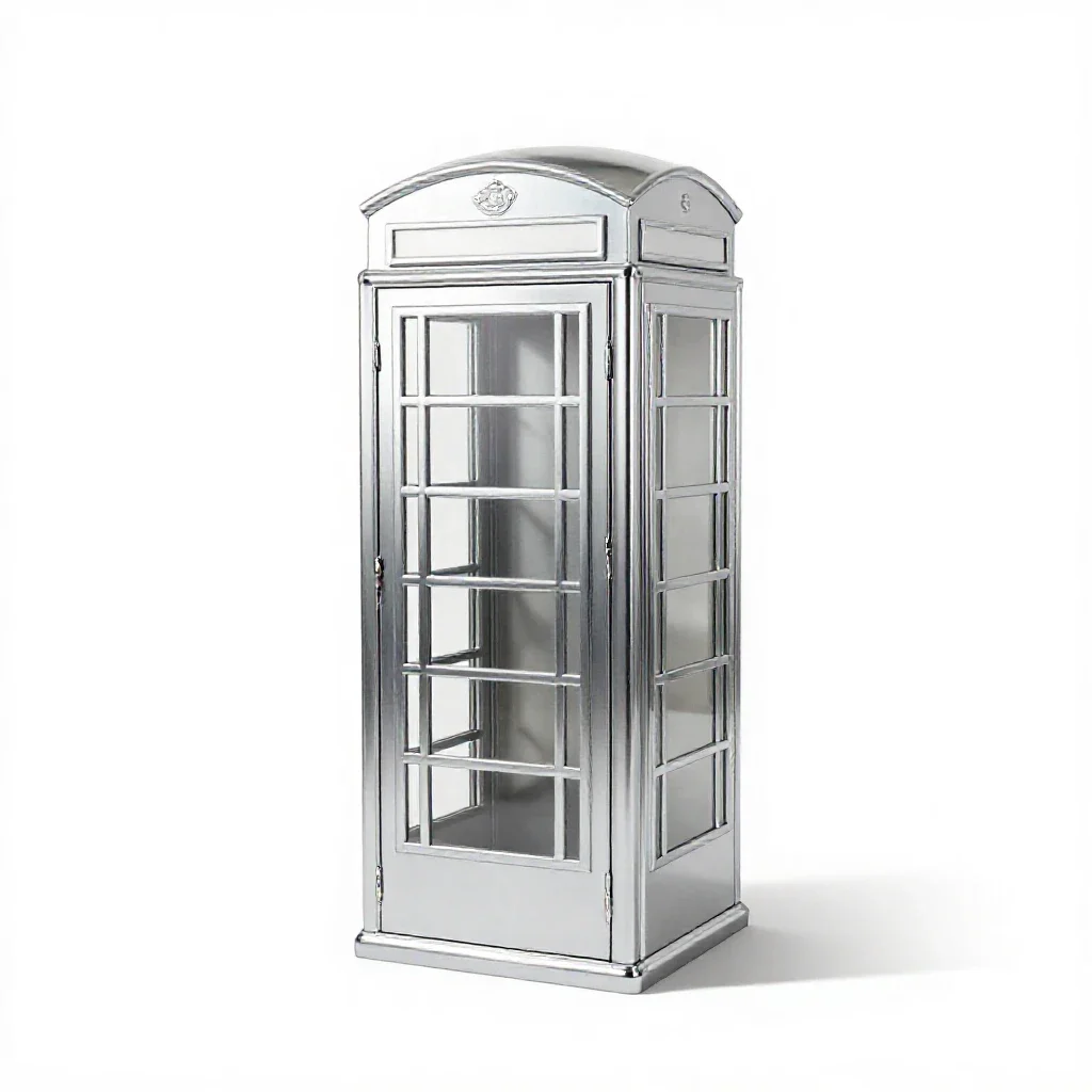 Phone box isolated on a white background