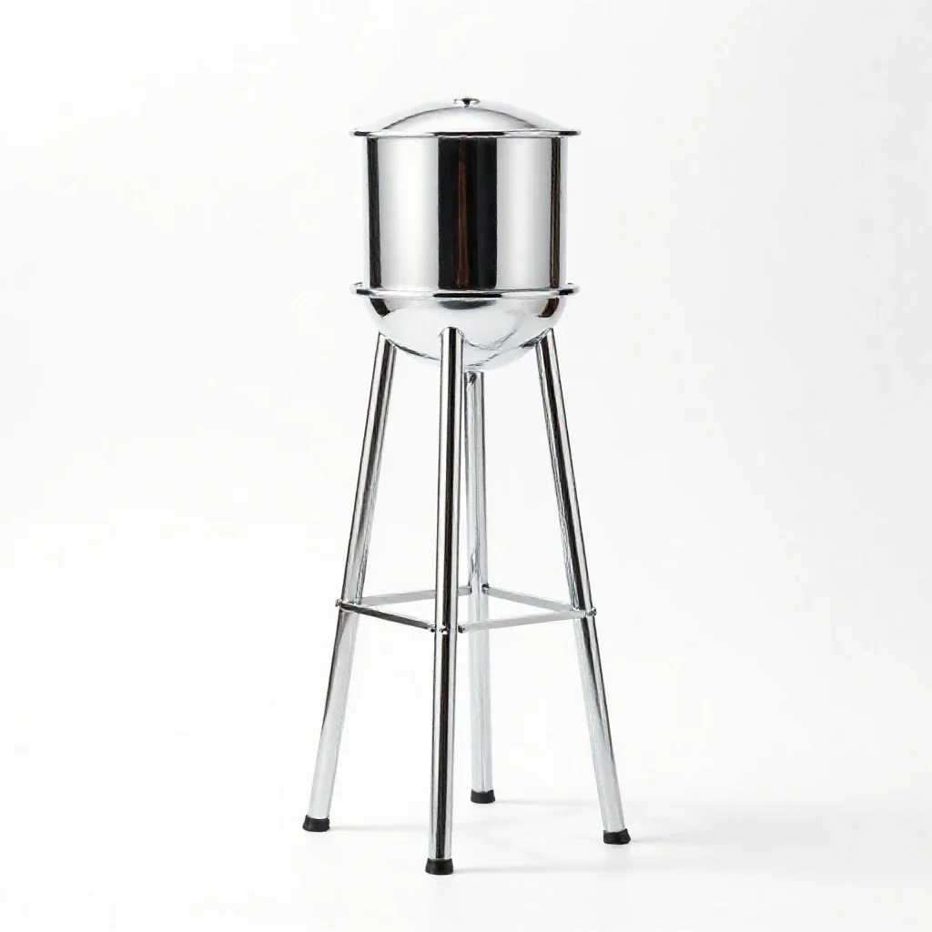 Water tower model isolated on a white background