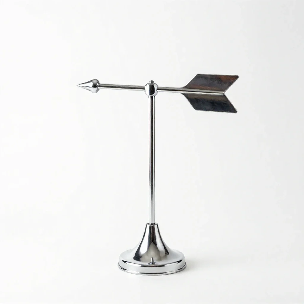 Weather vane isolated on a white background